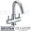 Bristan Prism Twin Handled Basin Mixer without Waste Tap Spare Parts